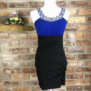 City Triangles Beaded Neckline Bodycon Dress 5